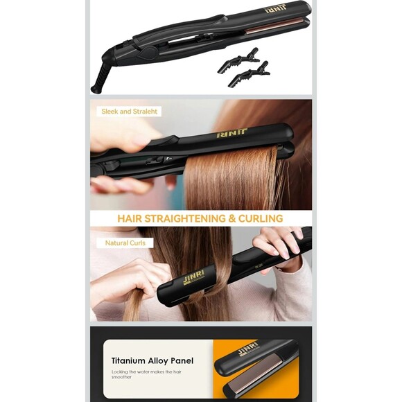 Hair straightener Jinri 4/5 0.8 inches 200C NEW - Picture 2 of 5